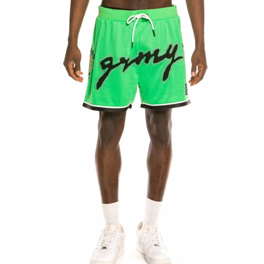 Grimey "Strange Fruit" Green Mesh Shorts - Spring 2021 Collection