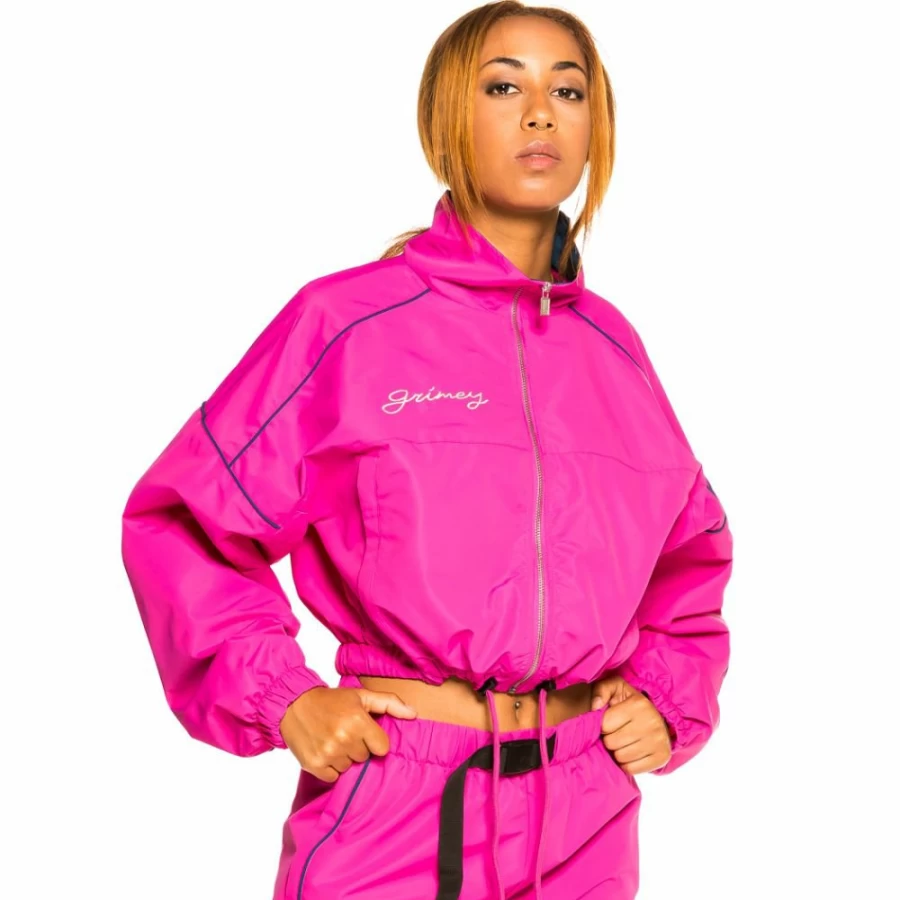 Grimey Martinica Fact Fuchsia Track Jacket for Women - Fall 2021 Collection