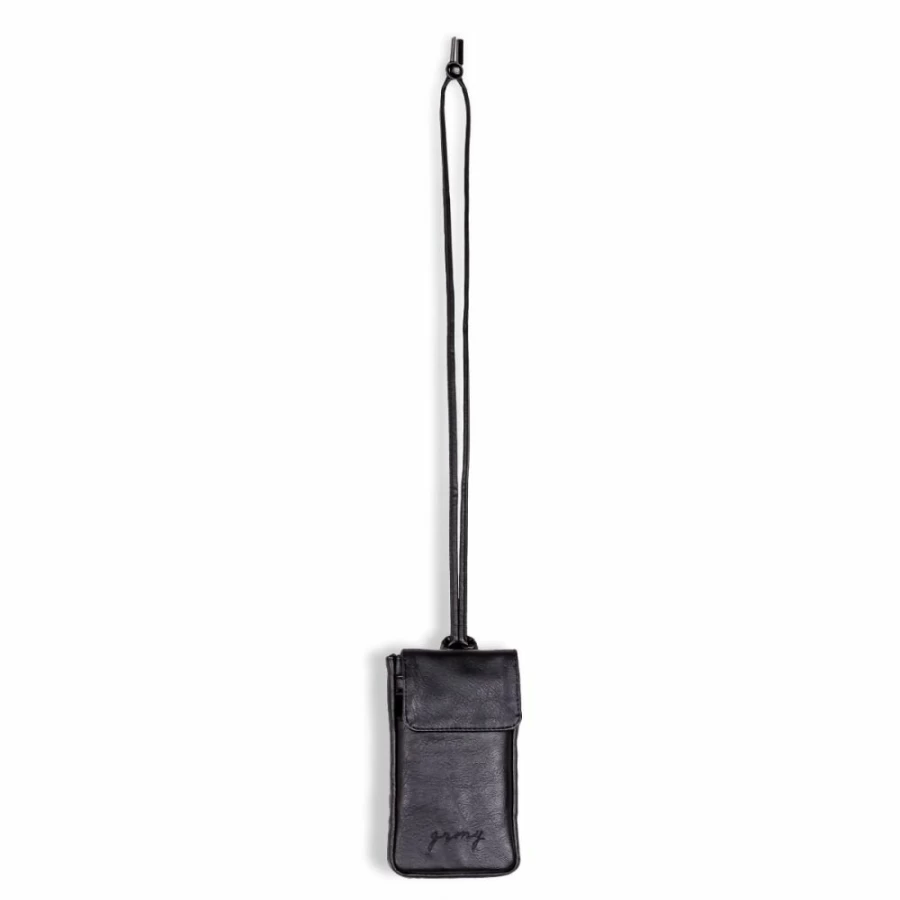 Grimey "I Am" PU Leather Crossbody Purse and Travel Pouch for Women - Stylish Black Handbag Fall Collection 2022