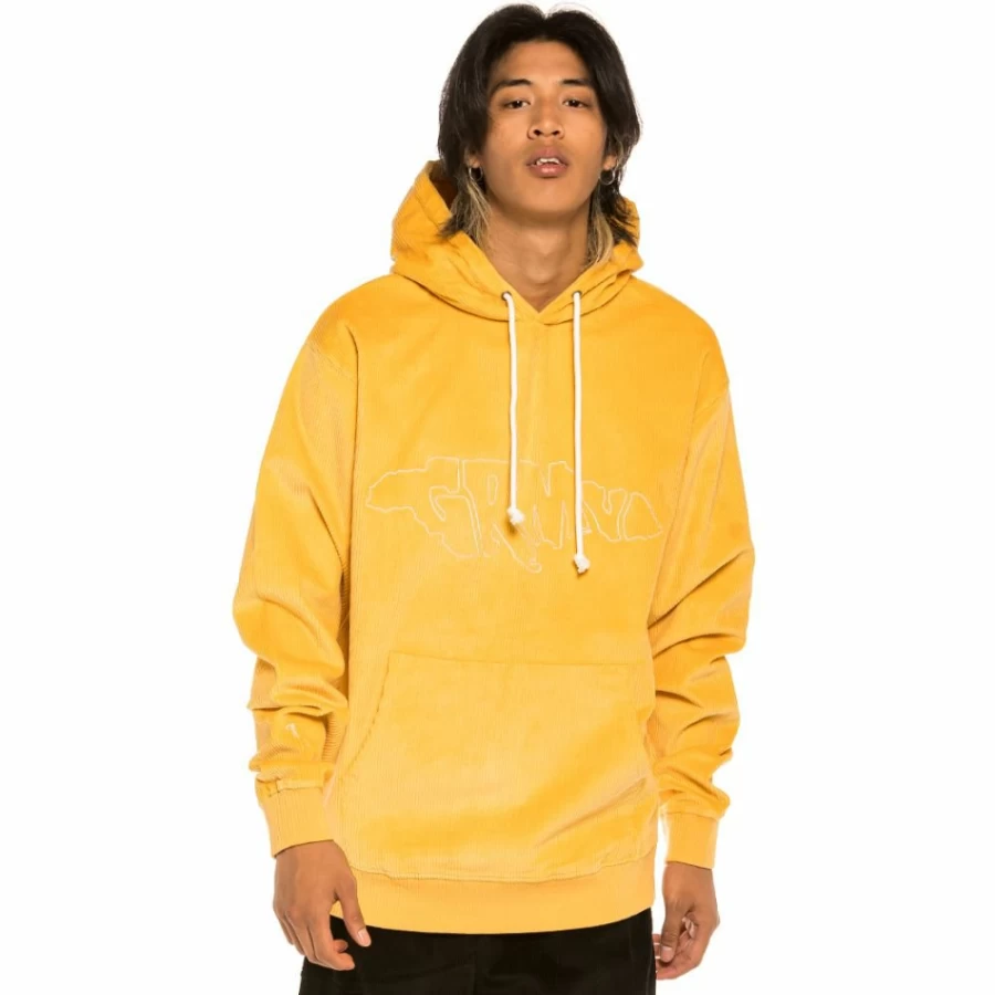 Grimey Corduroy "Aged Rum" Mustard Hoodie - Winter 2021 Collection