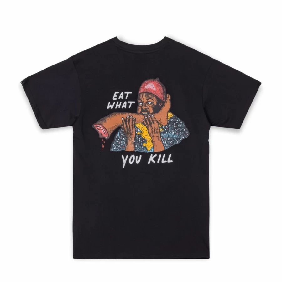 Grimey The Toughest Black T-Shirt - Men's Streetwear Essential - Spring 2023 Collection