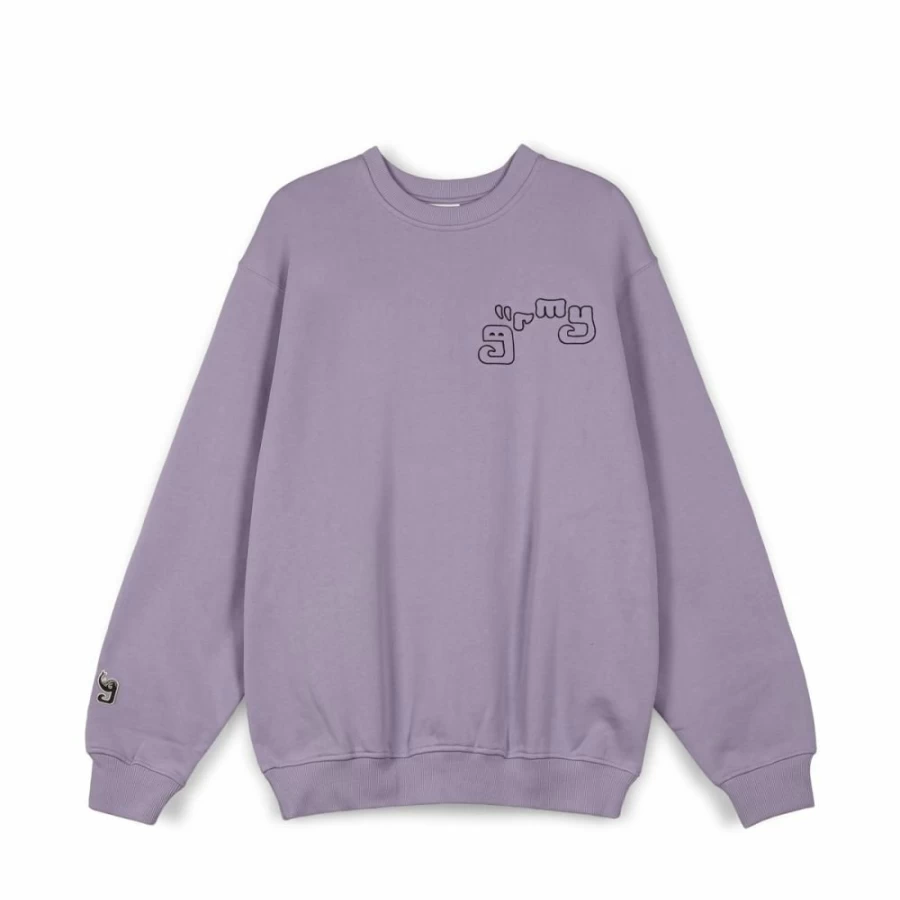 Grimey Vintage Tusker Temple Purple Hoodie - Retro Streetwear Sweatshirt FW23 Collection