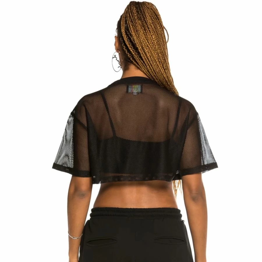 Grimey Liveution Black Crop Top | Spring 2021 Collection | Women's Fashion T-Shirt