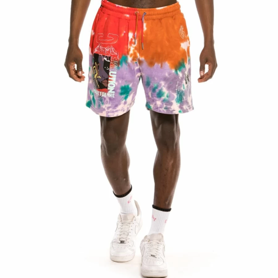 Grimey Liveution Magic 4 Resistance Tie Dye Sweatshorts - Spring 2021 Collection