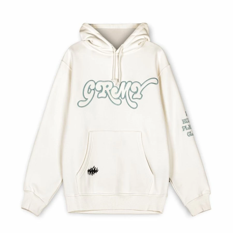 Grimey Westbound Hoodie - White Cotton Pullover Sweatshirt for Men & Women - Fall 2022 Streetwear