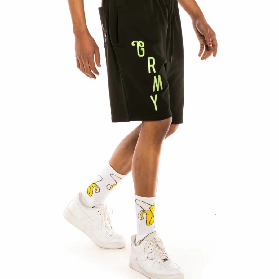 Grimey Jungle Punch Short and Tee Set - Black - Spring 2022 Collection