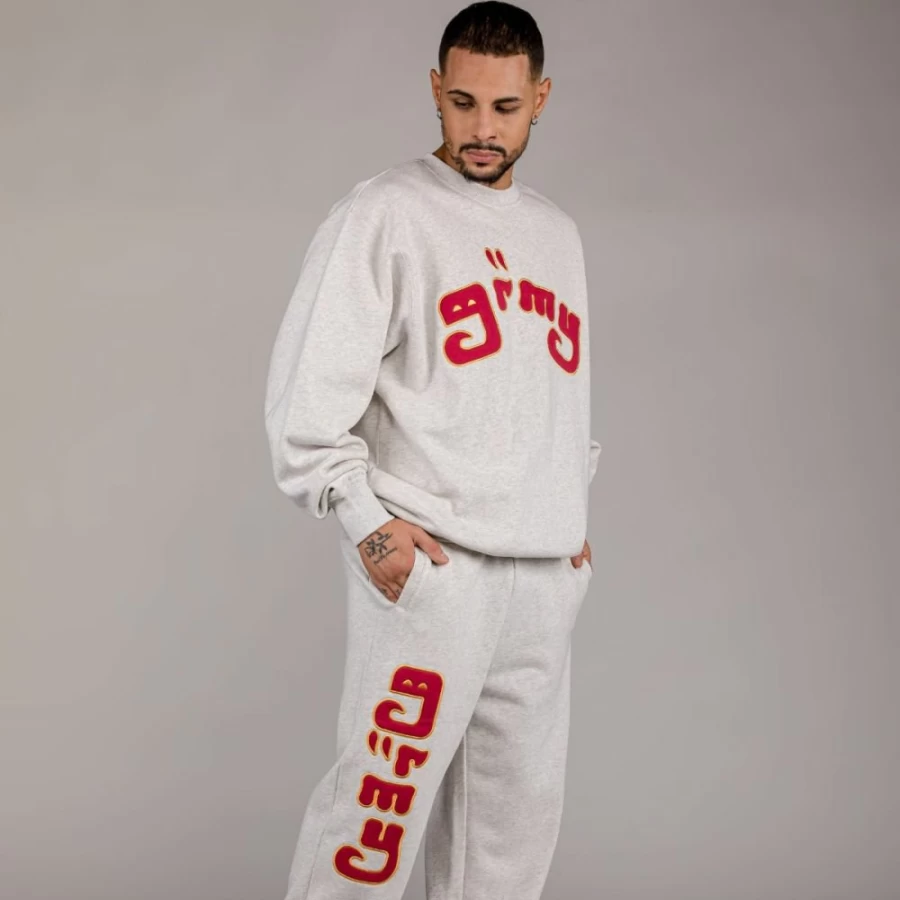 Grimey Lust Mantra Pack Grimey Pant and Sweatshirt Set - Sport Grey - Fall 2022 Collection
