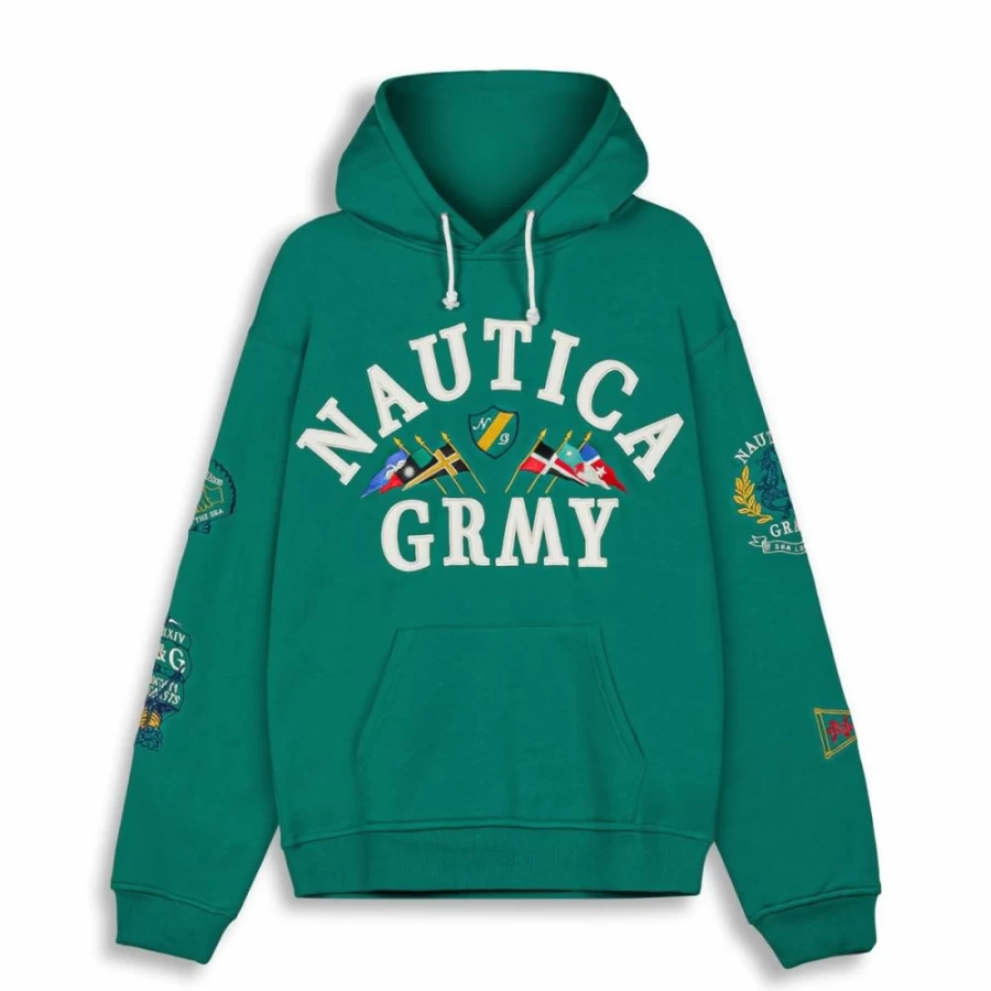 Grimey Mighty Harmonist Nautica Hoodie - Green SS24 Collection