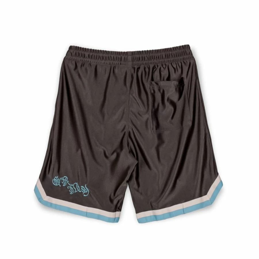 Grimey Black Fire Route Basket Shorts - Men's Athletic Streetwear Shorts for Basketball & Casual Wear - Spring 2023 Collection