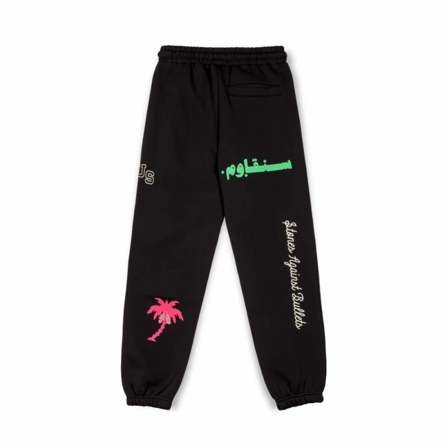 Grimey Nablus Sweatpants for Men - Black Casual Joggers with Comfort Fit - FW23 Collection