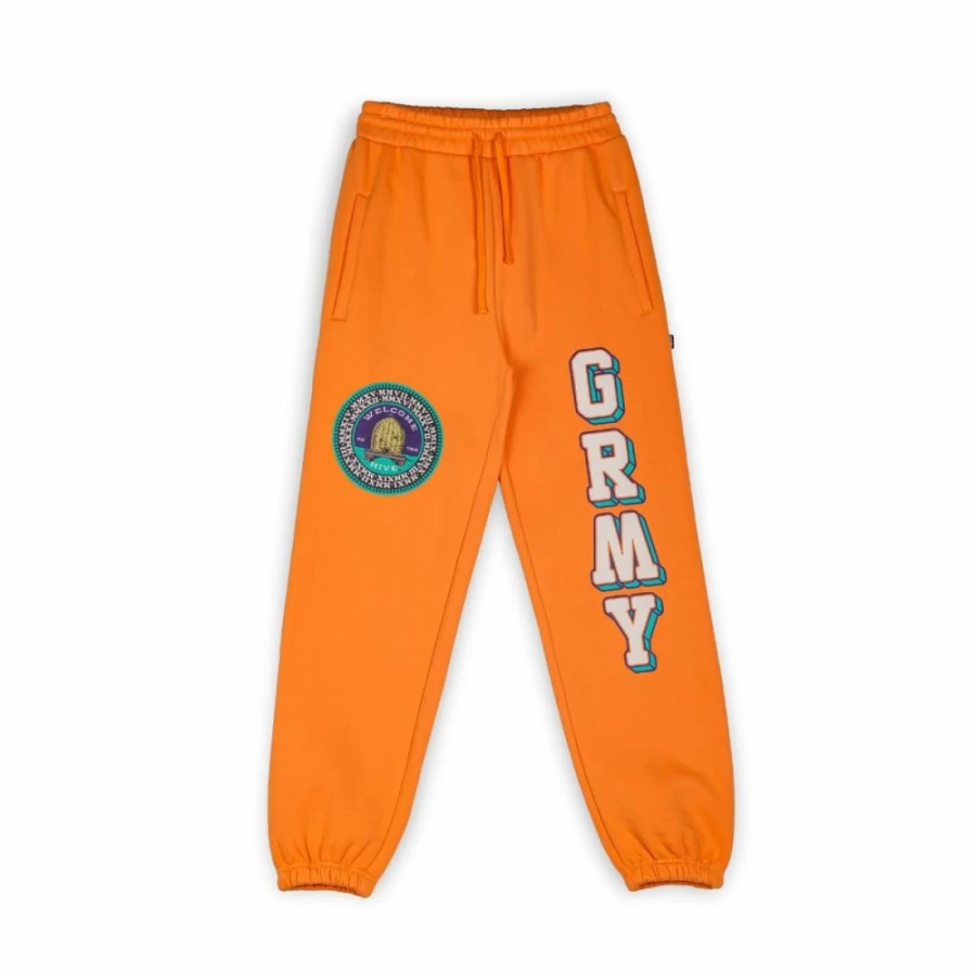 Grimey Hive Heavyweight Orange Pants for Men - Fall 2022 Collection