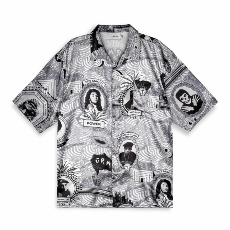 Grimey Supastar Black Satin Shirt - SS24 Limited Edition