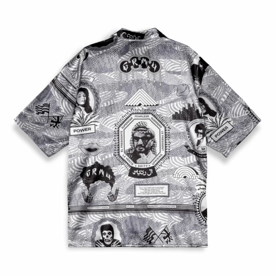 Grimey Supastar Black Satin Shirt - SS24 Limited Edition