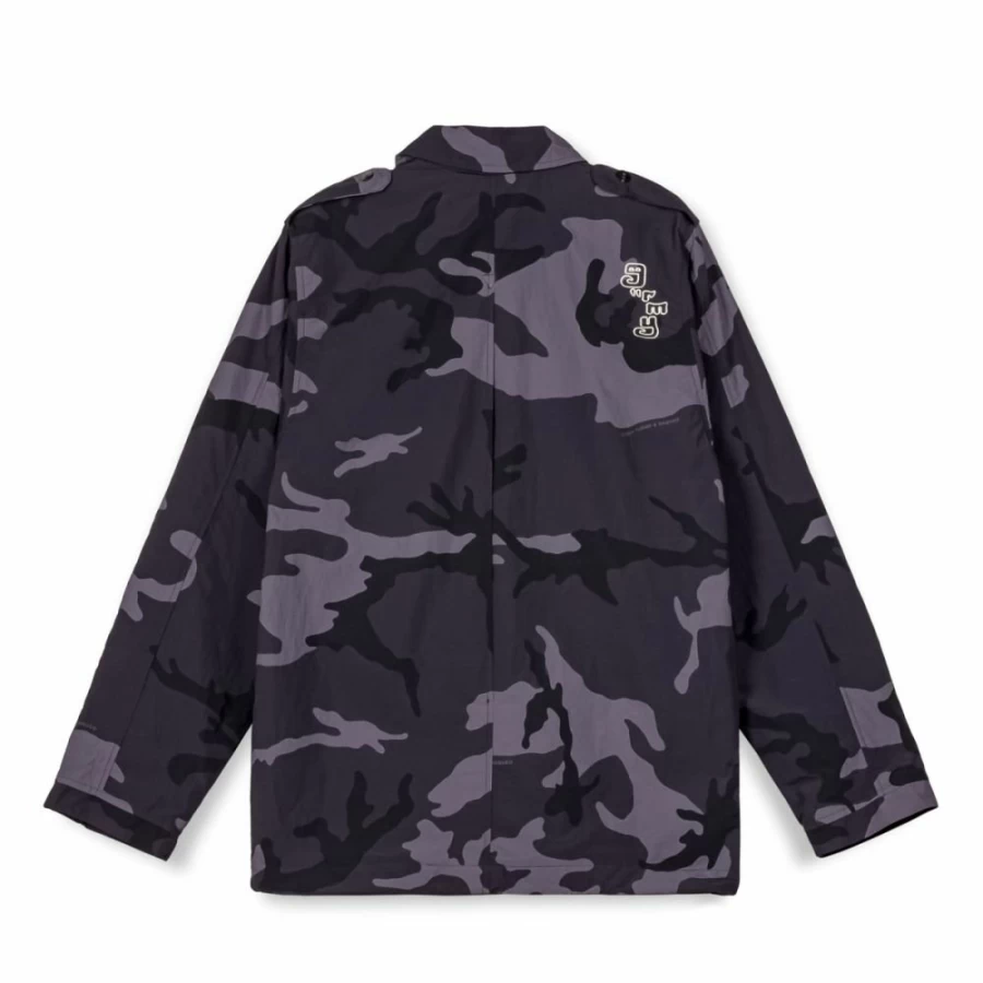 Grimey Tusker Temple All Over Print Black Jacket - FW23 Streetwear Coat