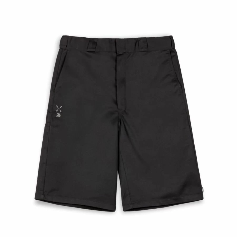 Grimey Black Loose Short Pantalon Causing Panic SS24 Men's Streetwear