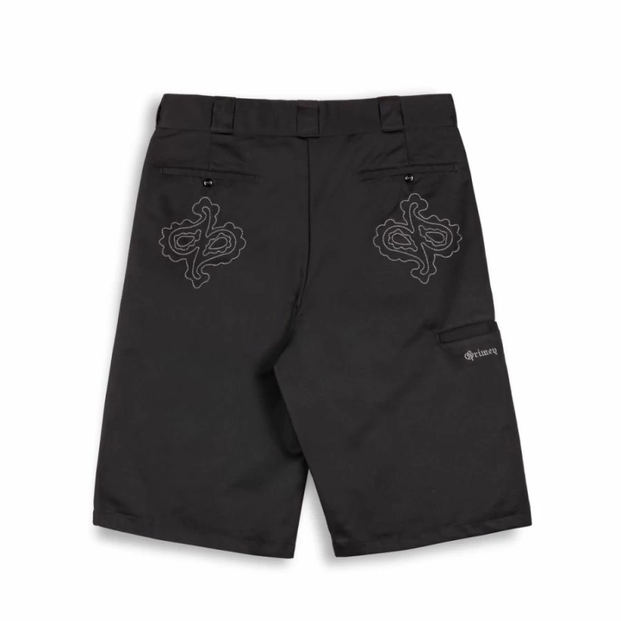 Grimey Black Loose Short Pantalon Causing Panic SS24 Men's Streetwear