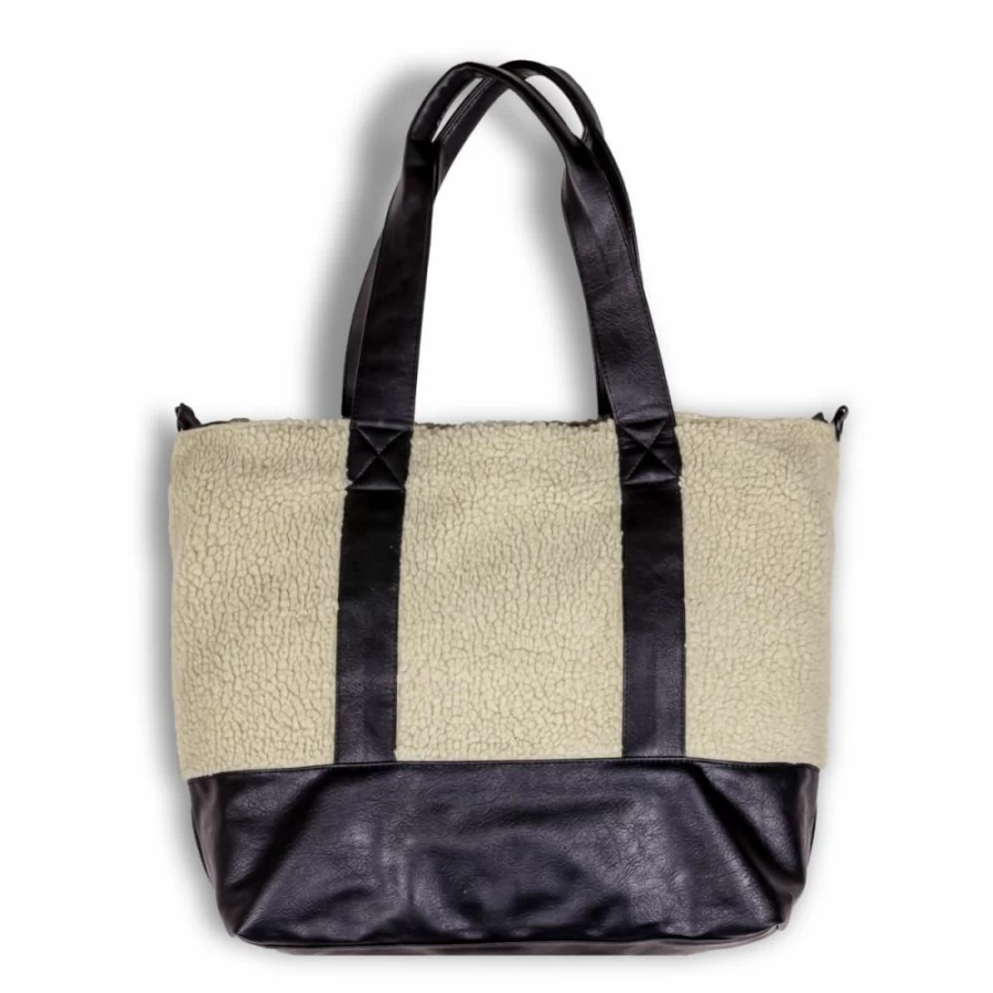 Grimey "Iam" Sherpa Bag - Cream Cozy Winter Fall 2022 Fashion Accessory