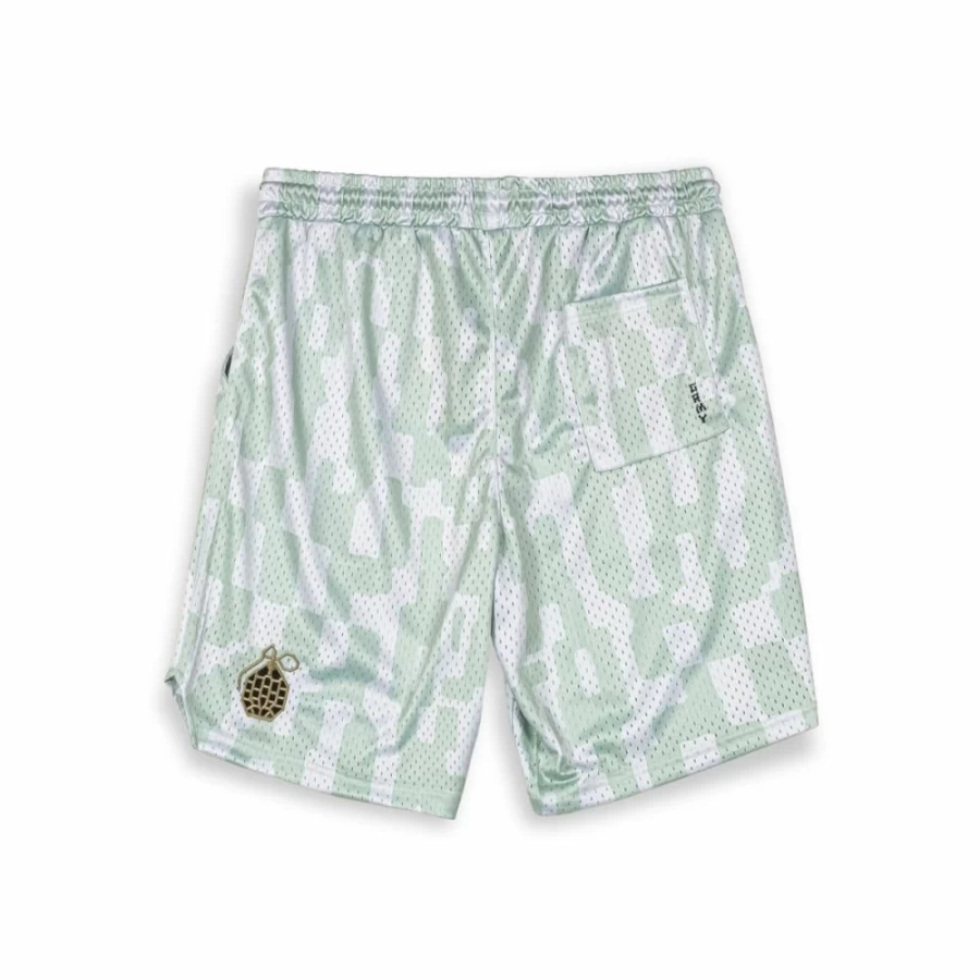 Grimey Lucky Dragon Mesh Basketball Shorts - White - SS24 Collection