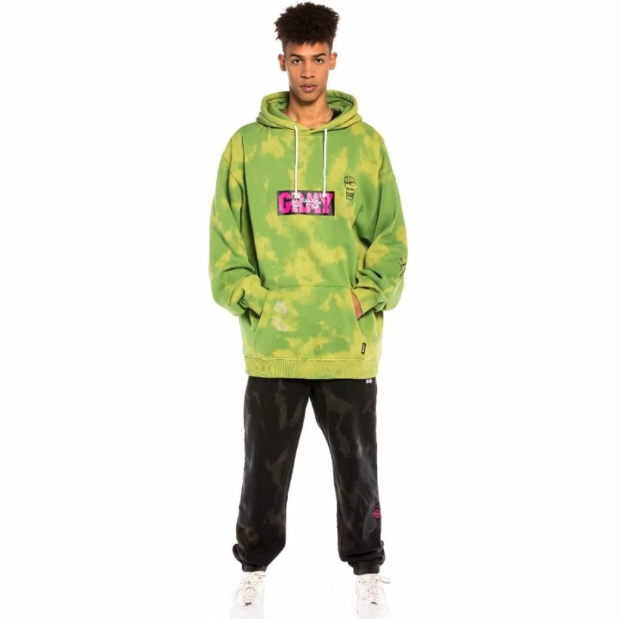 Grimey "Day Dreamer" Bleached Green Hoodie - Spring 2022 Collection