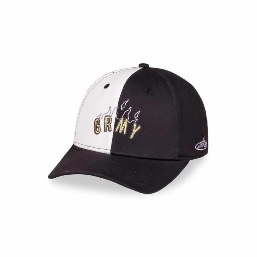 Grimey Black Cloven Tongues Curved Visor Cap - Summer 2023 Streetwear Hat