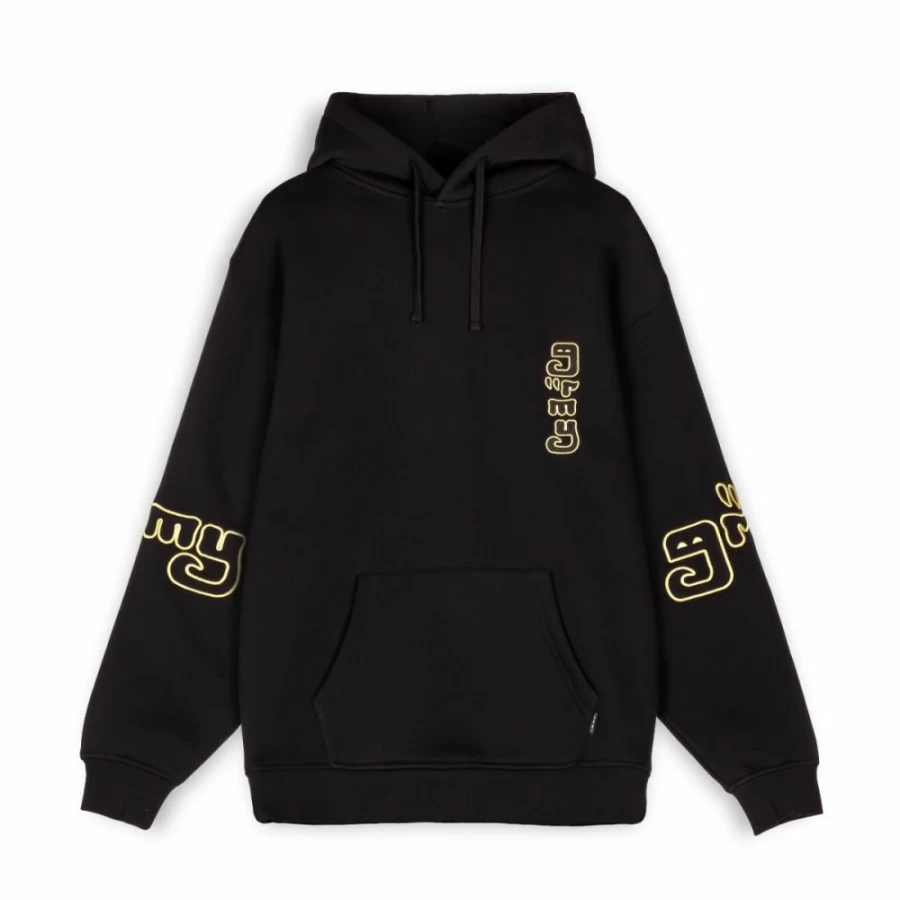 Grimey "Lust Mantra" Hoodie - Black Pullover Sweatshirt for Men & Women - Fall 2022 Collection