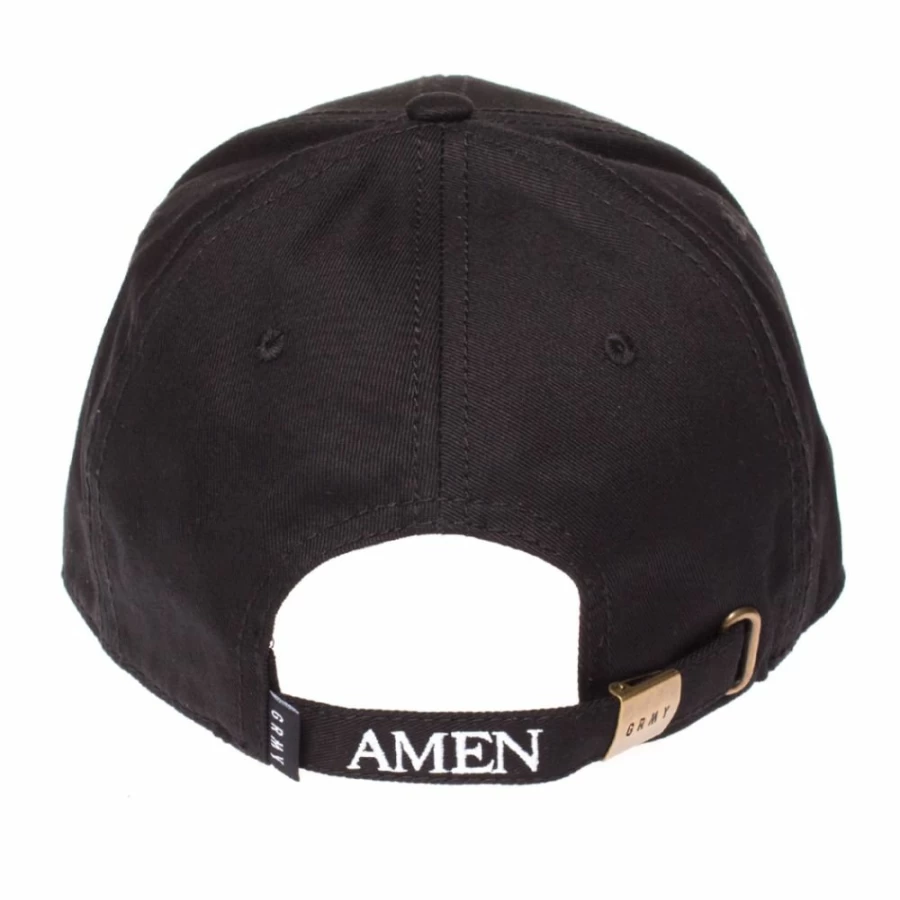 Grimey Cap Black by Ivan Nieto Amen - Stylish Baseball Hat for Men & Women