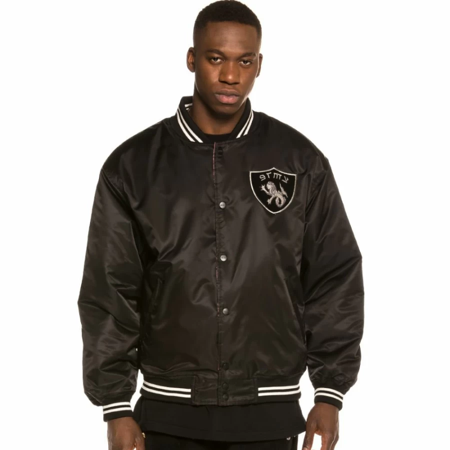Grimey Reversible Satin Jacket - Black Coats for Men & Women | Call Of Yore Collection FW20