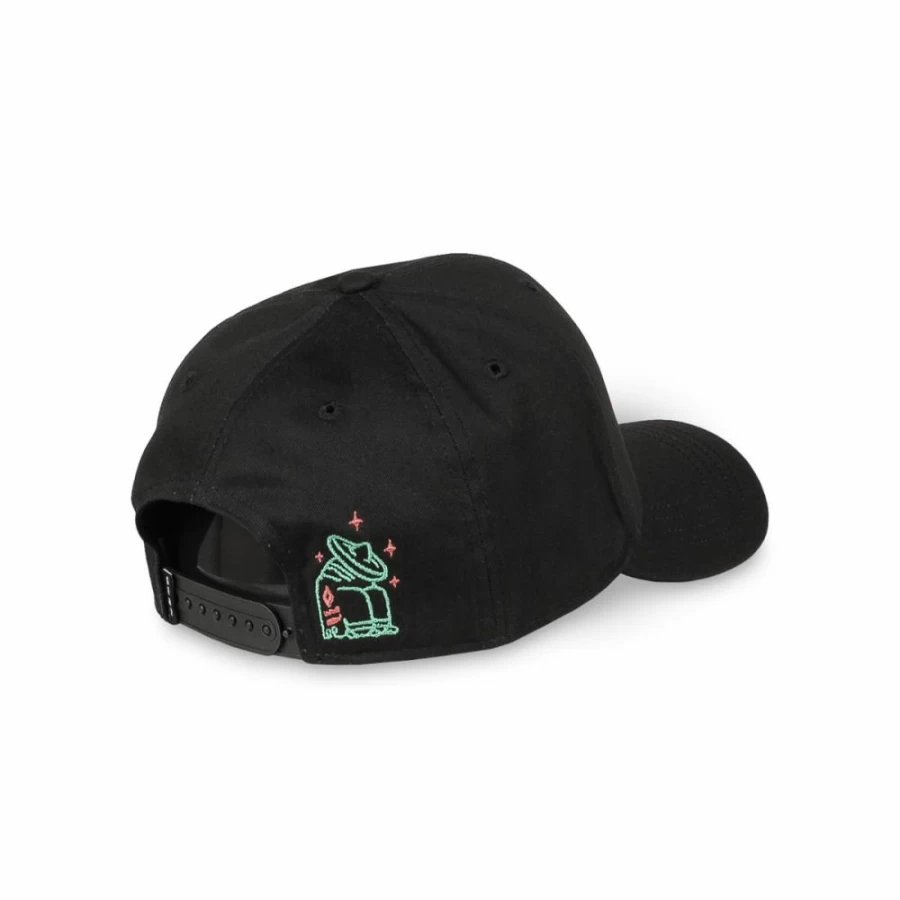 Grimey Panic Pride Curved Visor Snapback Cap - Black - SS24 Collection