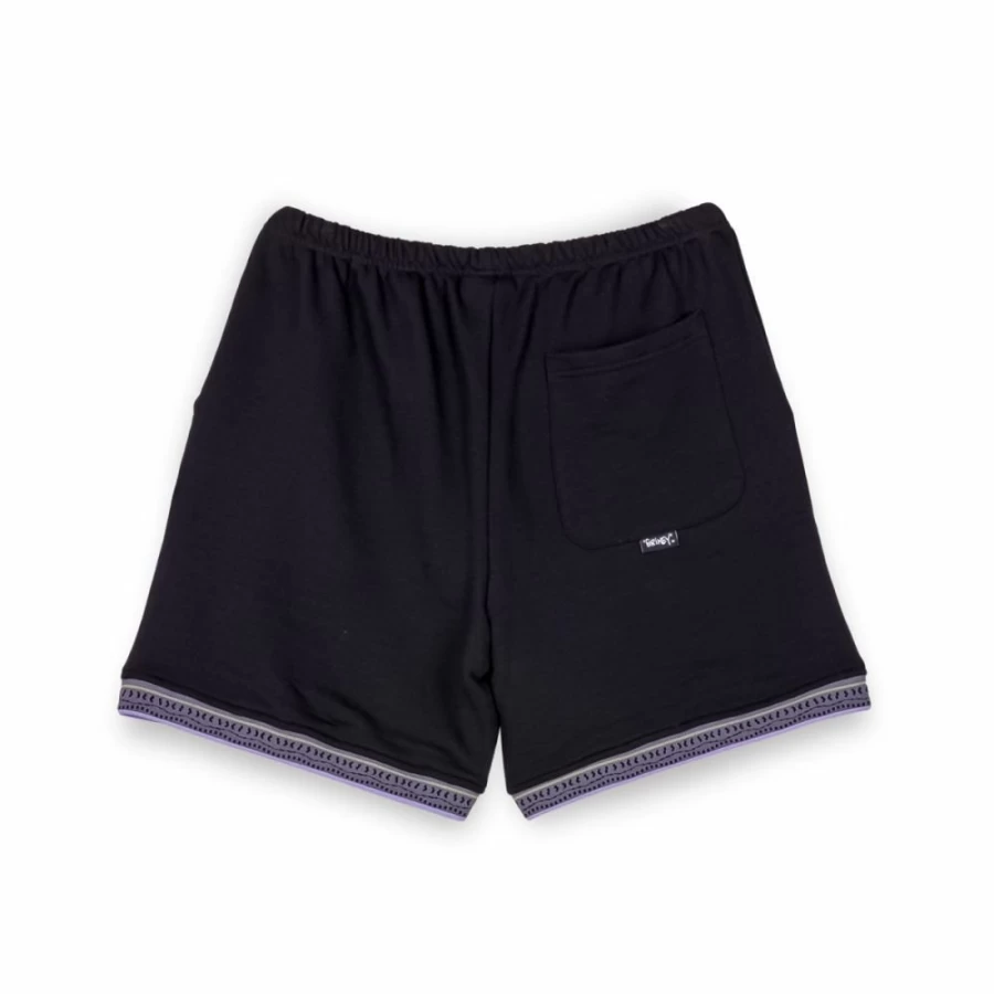 Grimey Grmy Sweatshorts for Men - Black Cotton Casual Shorts Spring 2023 Collection