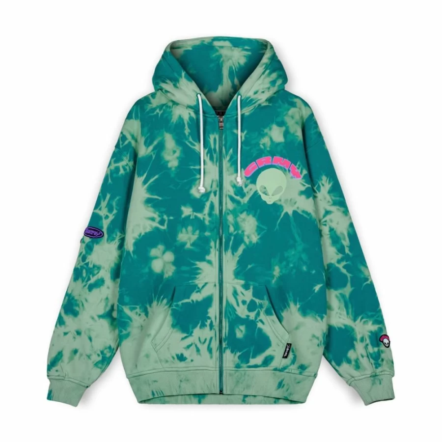 Grimey Ufollow Bleached Blue Hoodie - Spring 2023 Collection