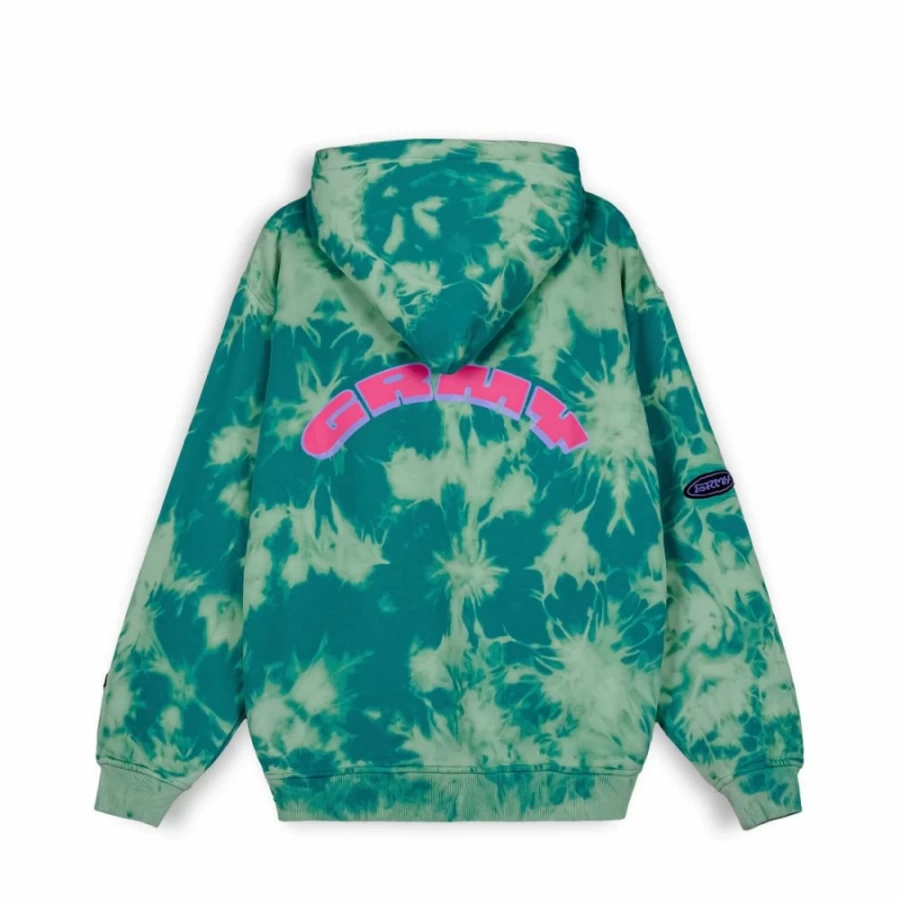 Grimey Ufollow Bleached Blue Hoodie - Spring 2023 Collection