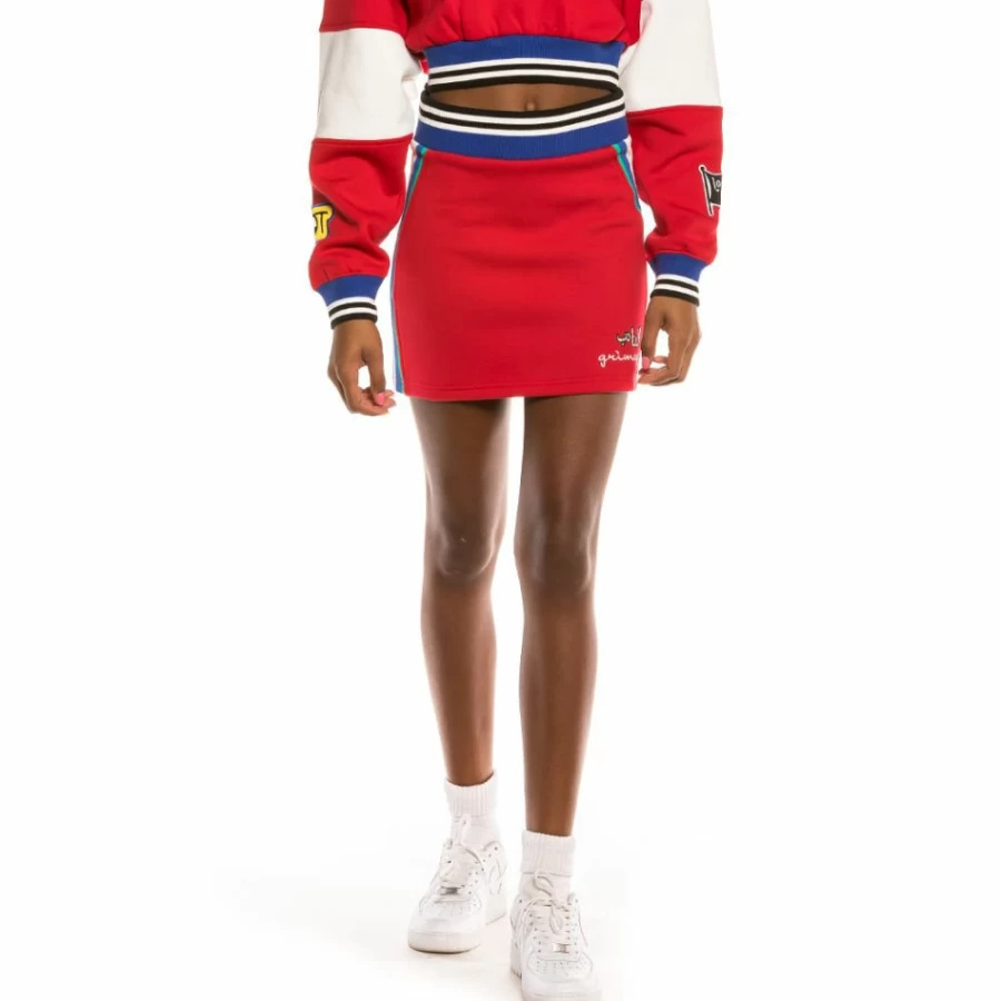 Grimey Arch Rival Mini Skirt in Red | FW20 Collection | Streetwear Fashion