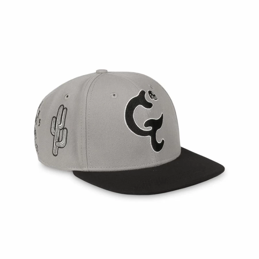 Grimey Snapback Hat - Grey Panic Cap - Adjustable Strap - SS24 Collection