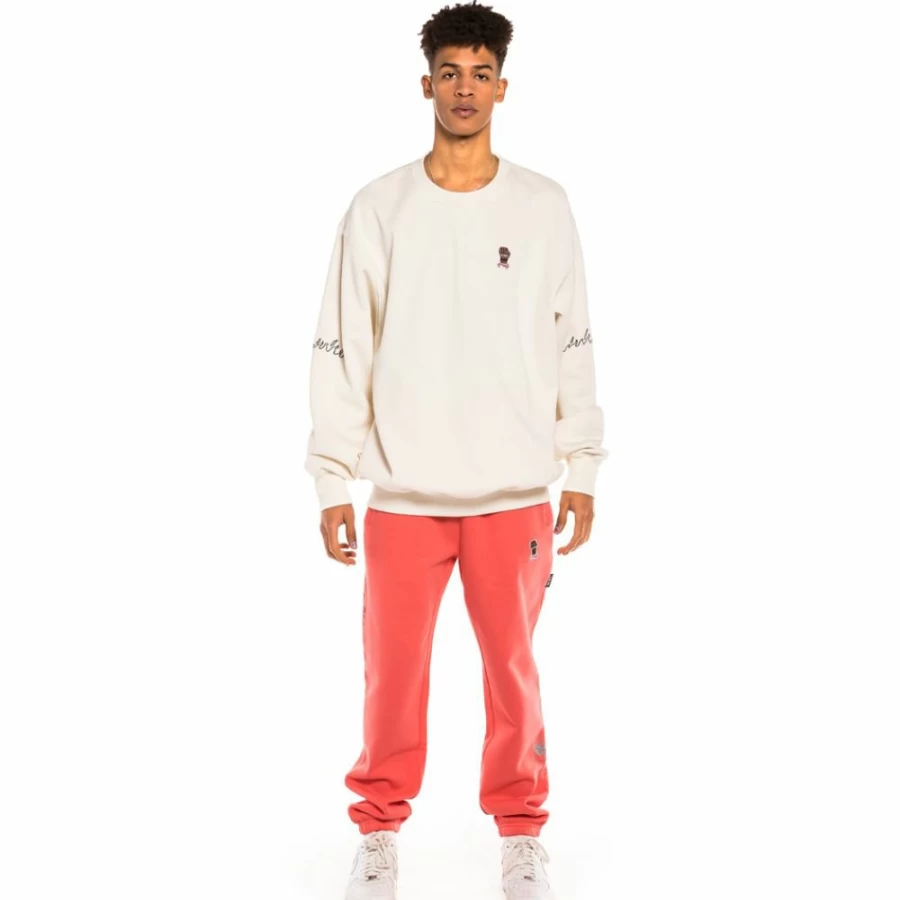 Grimey "Day Dreamer" White Crewneck Sweatshirt - Spring 2022 Collection
