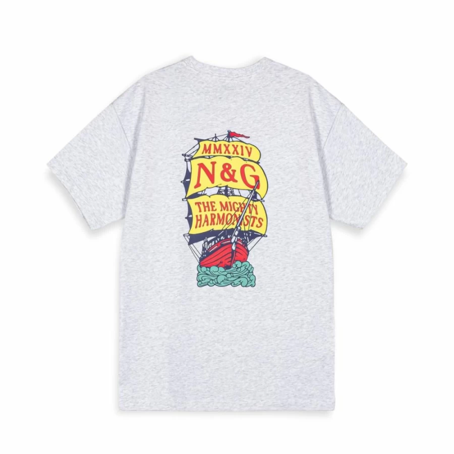 Grimey Mighty Harmonist Nautica X Grimey T-Shirt - Sport Grey - SS24 Collection