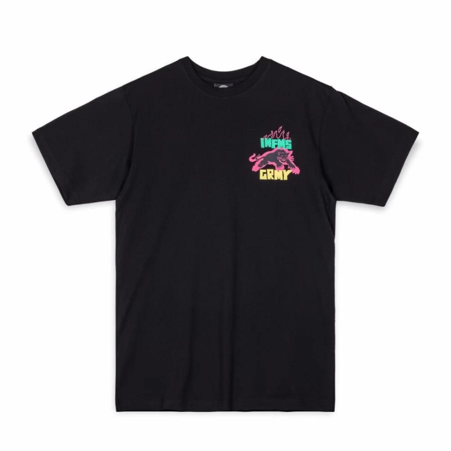 Grimey The Brave Junction Regular Black T-Shirt - Summer 2023 Collection