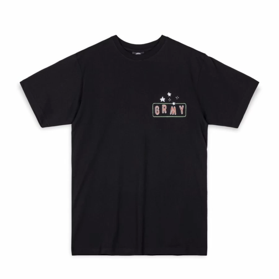 Grimey Basic Instinct Black T-Shirt - Summer 2023 Collection - Regular Fit Cotton Tee