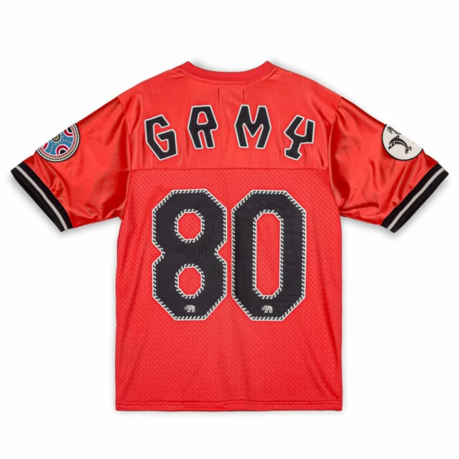 Grimey The Clout Mesh Football Jersey - Red Color for Spring 2023 Collection