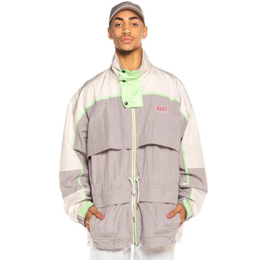 Grimey Rope A Dope Track Jacket SS20 Grey Streetwear Vintage Style Athletic Coat