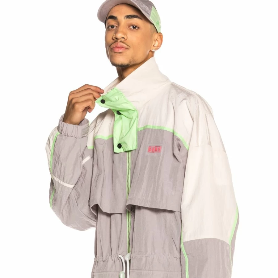 Grimey Rope A Dope Track Jacket SS20 Grey Streetwear Vintage Style Athletic Coat