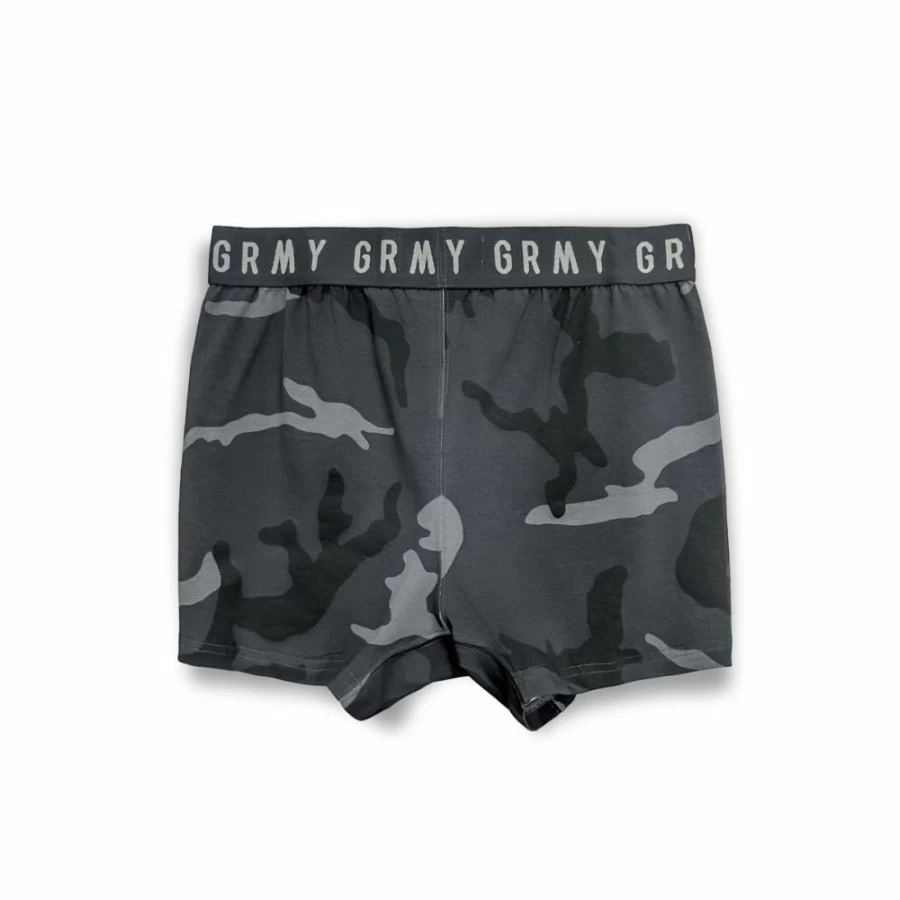 Grimey Tusker Temple Black Boxer Shorts - All Over Print Men's Underwear - FW23 Collection
