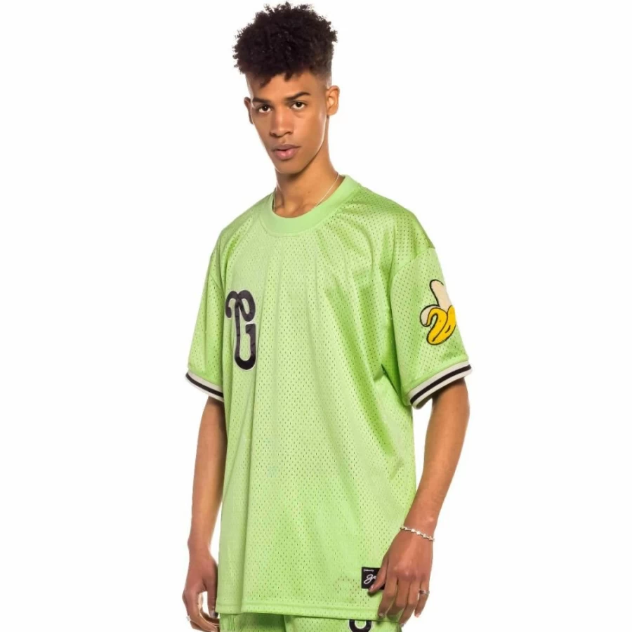 Grimey "Jungle Punch" Mesh Camiseta - Green, Streetwear T-Shirt for Men, Spring 2022 Collection