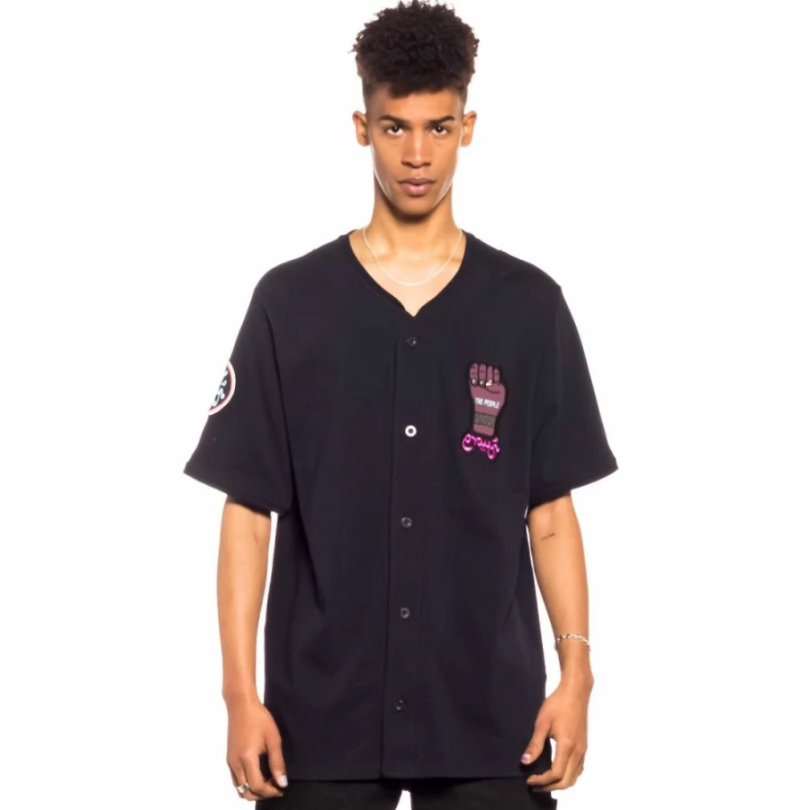 Grimey Black Baseball Jersey - Dreamer Design - Spring 2022 Collection
