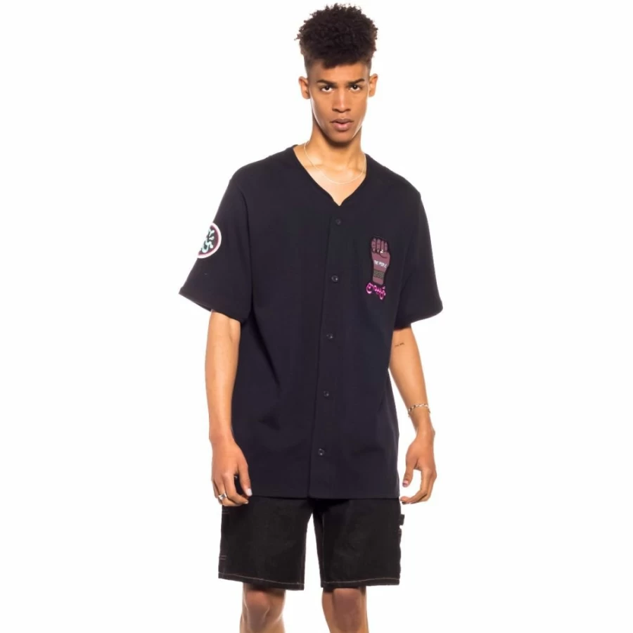Grimey Black Baseball Jersey - Dreamer Design - Spring 2022 Collection