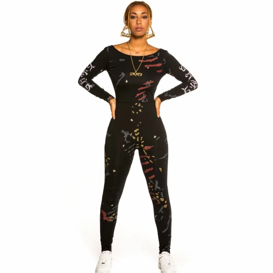 Grimey Black Jazz Thing Jumpsuit - Fall 2021 Collection