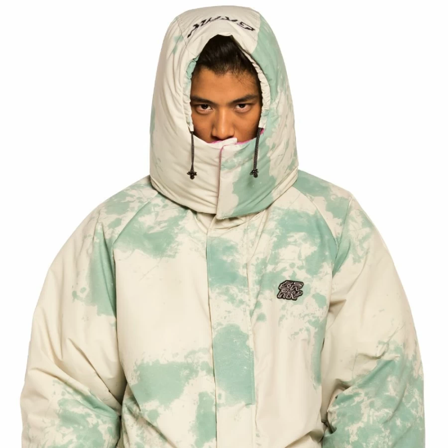 Grimey "Space Lady" Parka Jacket - Bleached Sand Color - Winter 2021 Collection