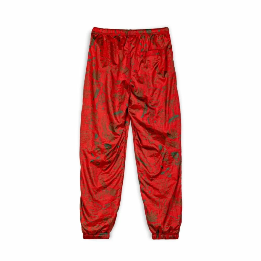 Grimey Satin Red Jogger Pants - Spring 2023 Collection | Tough & Stylish Men's Tracksuit Bottoms