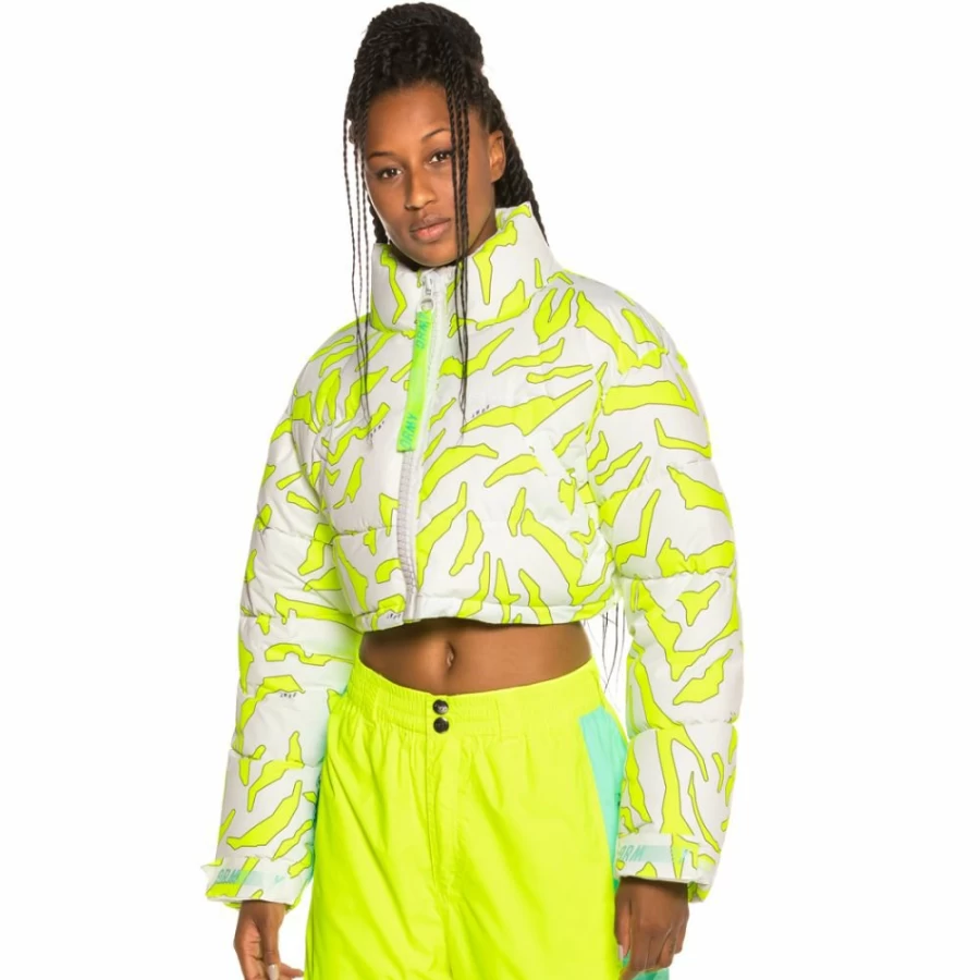 Grimey White Puffy Jacket - Mysterious Vibes Winter Coat FW19