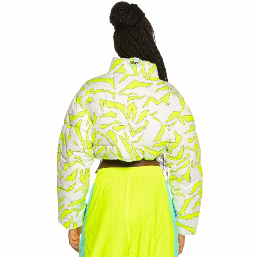 Grimey White Puffy Jacket - Mysterious Vibes Winter Coat FW19