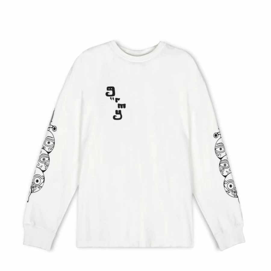 Grimey "Lust Mantra" Long Sleeve T-Shirt - White - Fall 2022 Collection